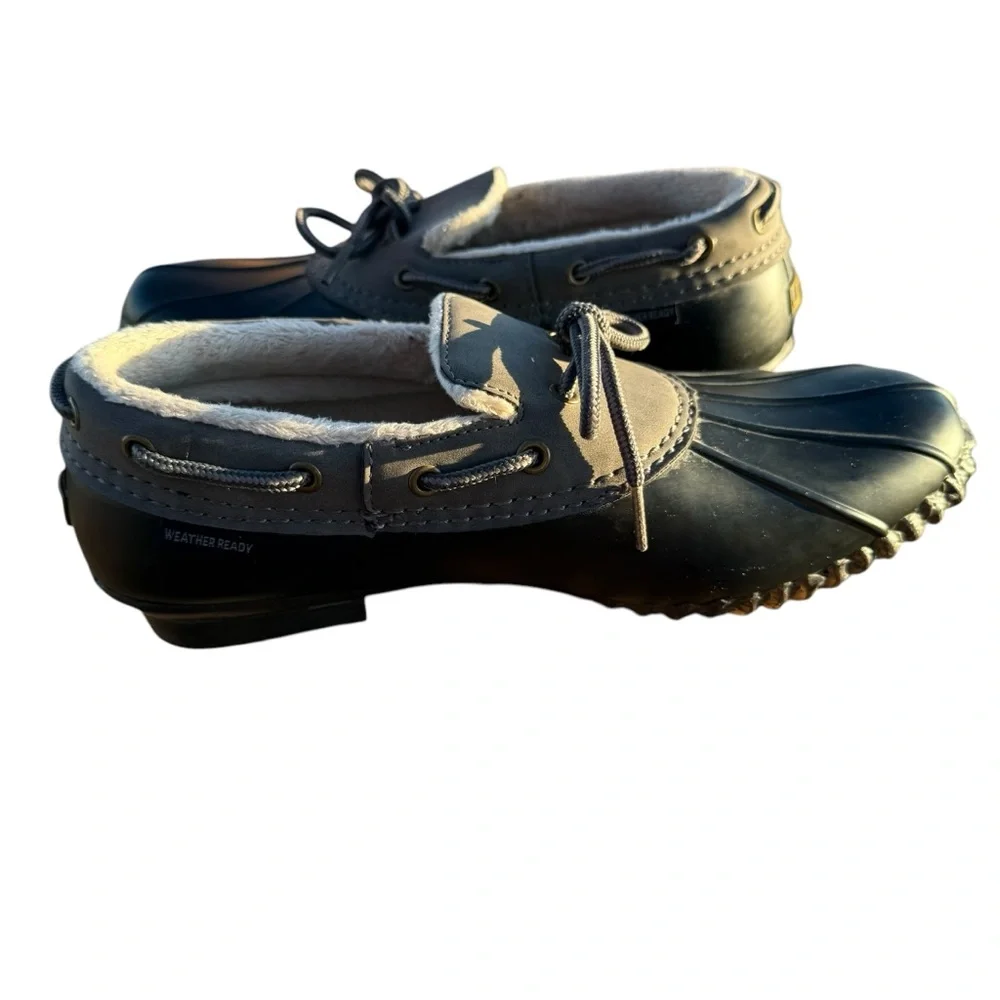 JBU GWEN WEATHER READY DUCK SHOES SIZE 9M FAUX FUR LINED